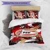 PSV Eindhoven FC Printed 3PCS Bedding Set Breathable Duvet Cover with Pillowcases Decorative Bed Linen for Bedroom Home