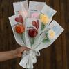 Girasol Crochet Ramo Flor de Hilo - Regalo Hecho a Mano para el Día del Maestro