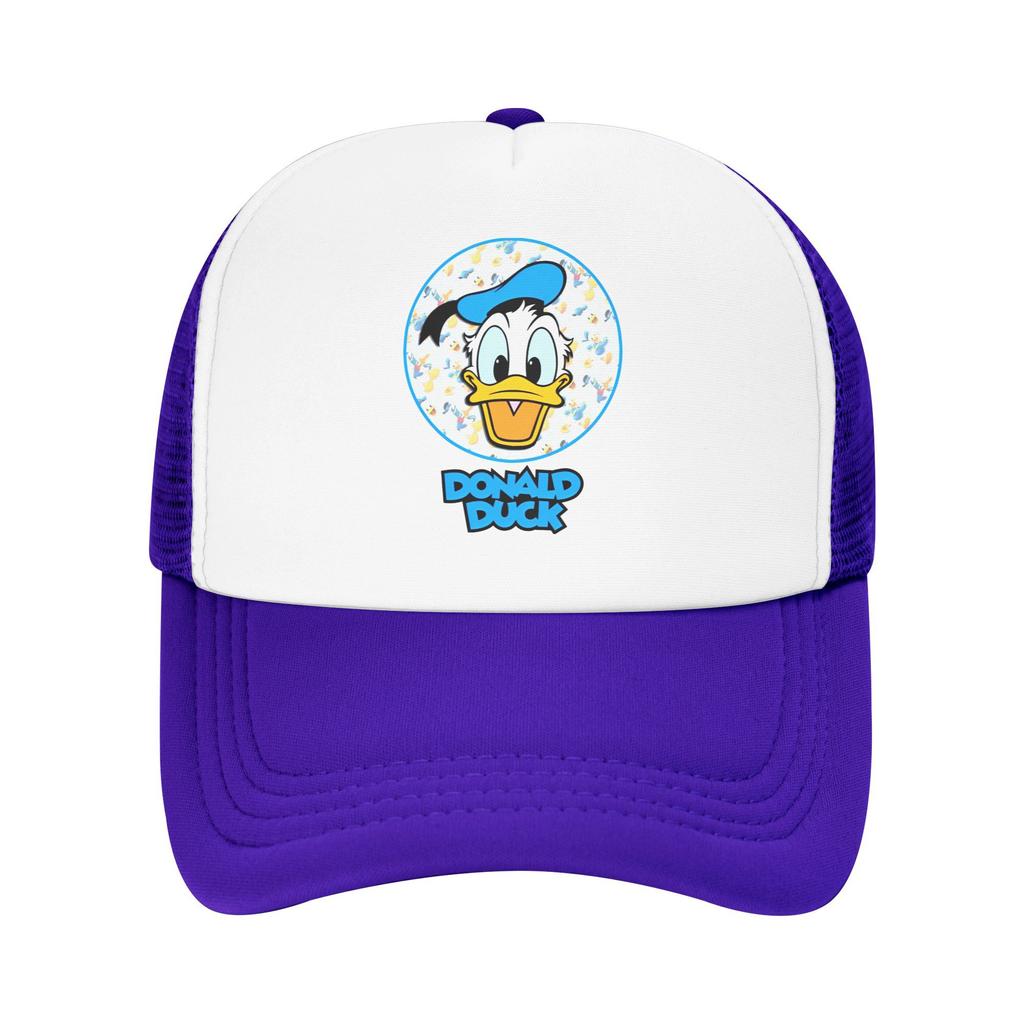 Donald Duck Snapback Hat For Men Women Cooling Breathable Mesh Side Sun Hats Caps Adjustable Fit For Casual Wear
