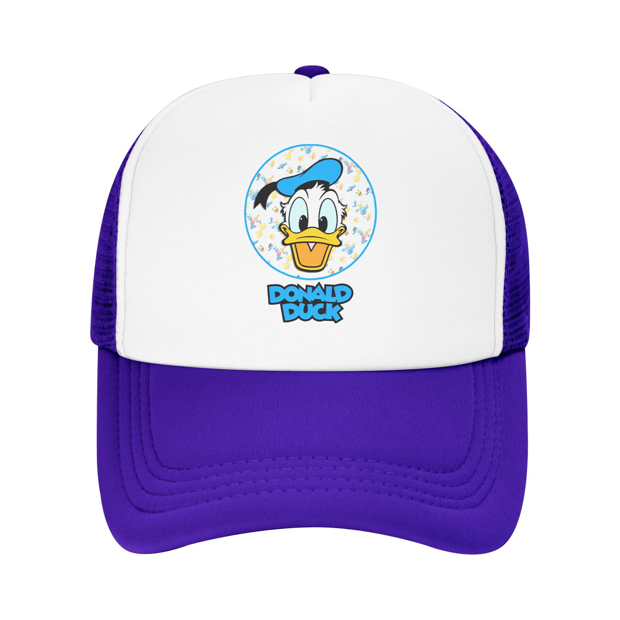 

Donald Duck Snapback Hat For Men Women Cooling Breathable Mesh Side Sun Hats Caps Adjustable Fit For Casual Wear One Size