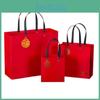 Eco-friendly Red 2022 Tiger Year Zodiac Gift Bag With Sturdy Handles For All Occasions