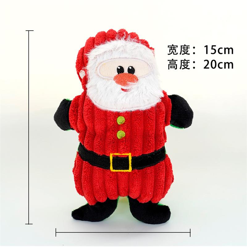 Pet Christmas Dog Amazon Popular Plush Cat Sound Resistant Grinding Teeth Relief Dog Cat Toys