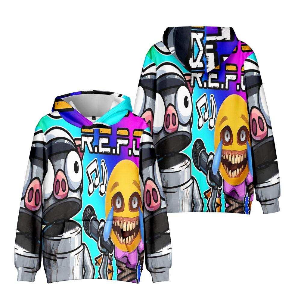 

New REPO Hoodies Streetwear Cartoon Printed Hooded Sweatshirt Men Women Cosplay Sports Pullovers XXS