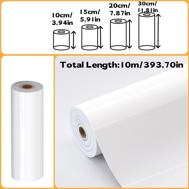 

1roll 10m/393.70in Window Frame Wall Stickers Self Adhesive Edge Banding Refurbished Sticker Door Peel and Stick Tape Home Decor 10cmx10m білий
