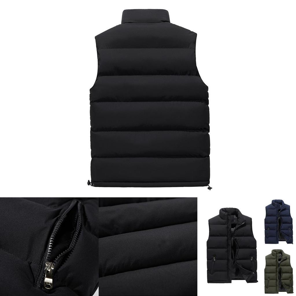 Winter Down Mens Vest Body Warmer Warm Sleeveless Padded Jacket Coat New