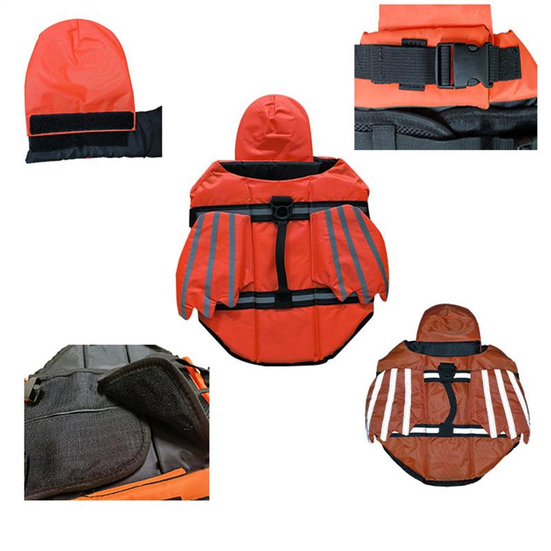 Dog Swim Vest Reflective High Buoyancy Wing Pets Life Jacket Safety Swimsuit for Small Medium Dogs Outdoor Beach Lake Pool