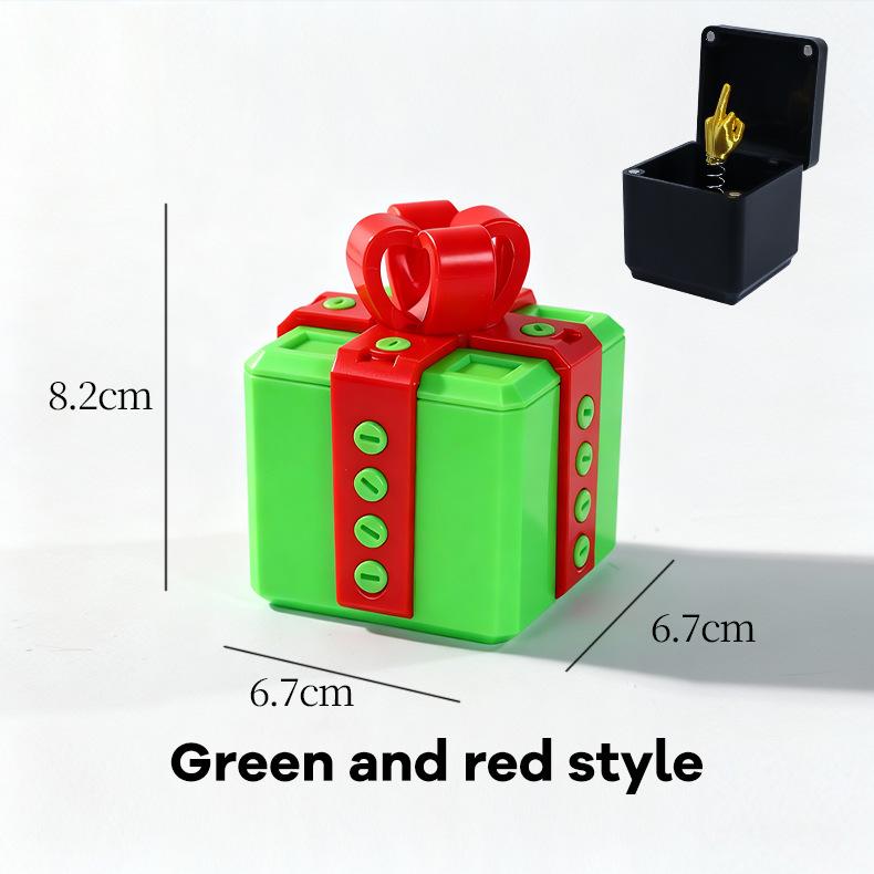 Out of the Box Pop-up Middle Finger Gift Box Creative Desk Home Decor Gifts Middle Finger Novelty Christmas Funny Prank Gift