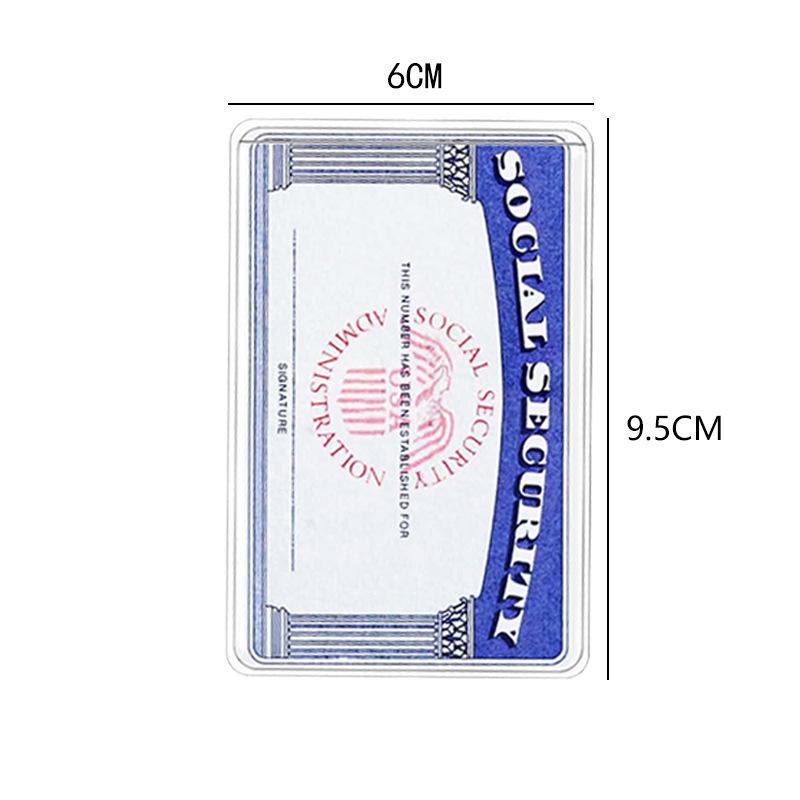 

Waterproof PVC Protector Sleeve for Social Security, Driver s License, Student, Medical, or Business Cards