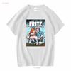 Nova Camiseta Fritz The Cat Desenho Animado Adulto Quadrinhos Camiseta Unisex M Branco Manga Longa Ou Curta Lavagem Vintage Roupas de Designer
