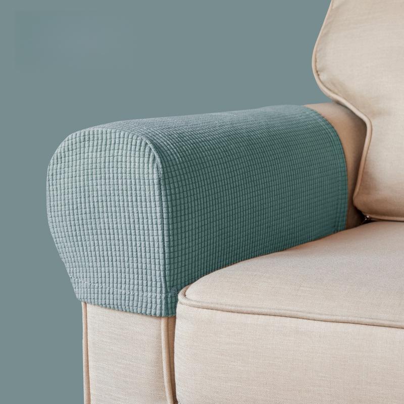 2PCS Luxurious Sofa Armrest Covers Soft and Thick Chair Arm Protectors, Universal Fit,Elastic Armrest Covers