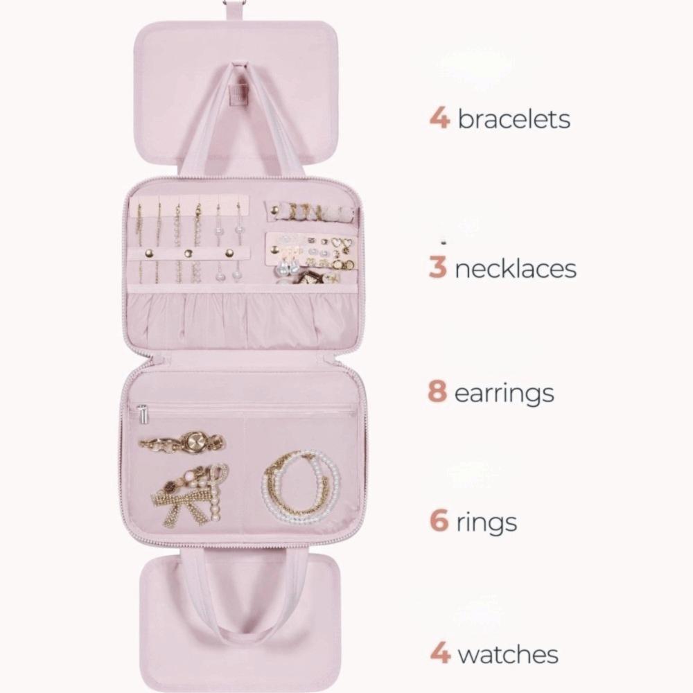 Zipper Closure Travel Toiletry Bag Cloth Women Cosmetic Bag Cosmetic Handbag  Unisex Toiletries