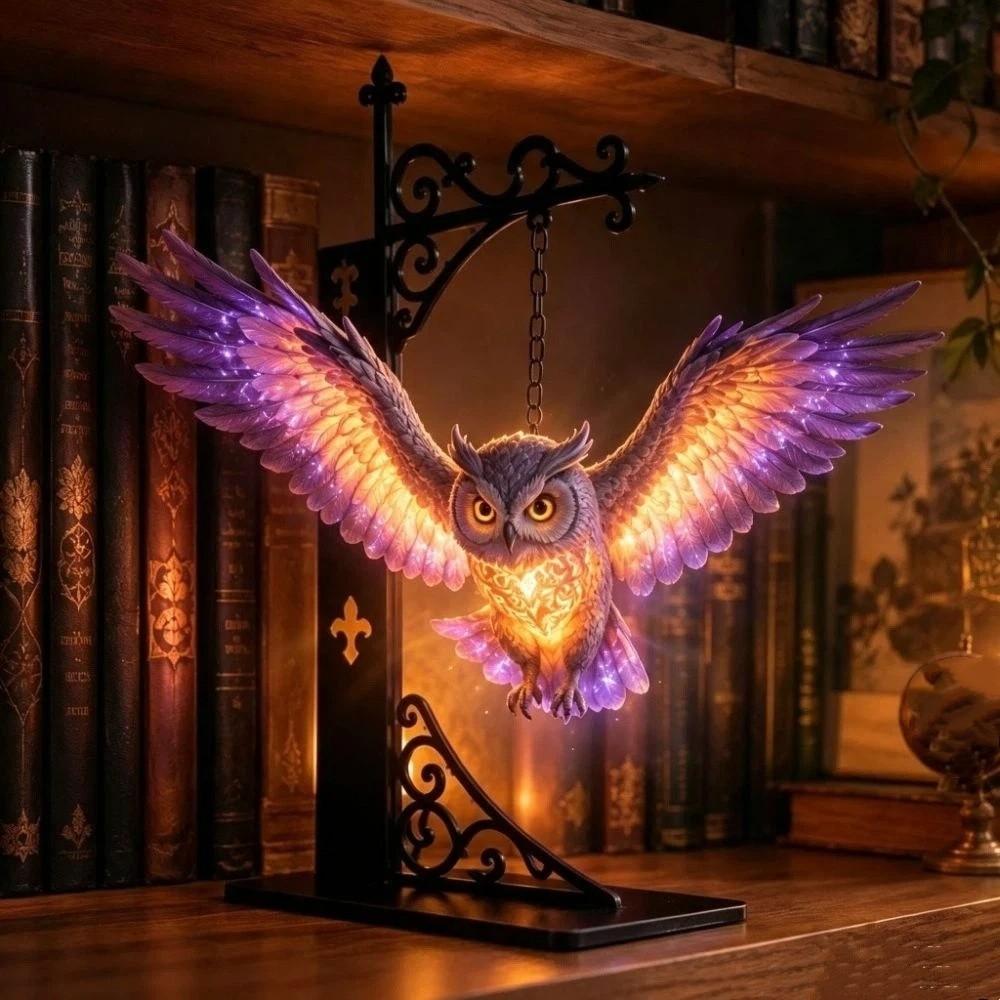 Vintage Metal Hanging Bookshelf Light Bookshelf Lamp Wall Hanging Lamp LED Night Light Bedroom