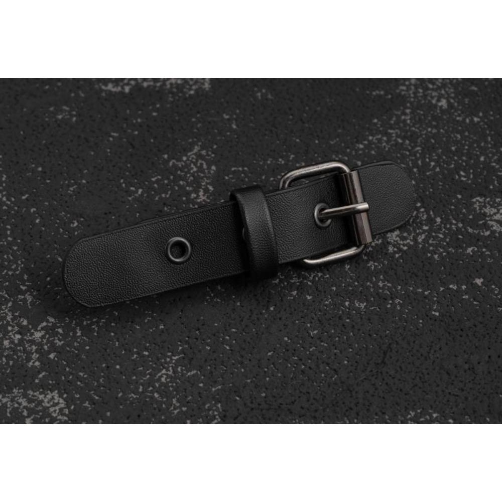 Original handmade leather buckle hairpin Punk subculture Y2K girls black duck bill hairpin
