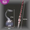 MIMIA Glass Bottle and Glass Pen Set for and Includes Dip Pen and Fountain Transparent Ink Bottle Signature, Calligraphy, Art, Painting, Decoration,