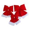 Christmas decorations, red velvet bow, Christmas decoration pendants, storefront mall decorations