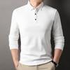 Yalu Men's Pure Cotton Long Sleeve Polo Shirt