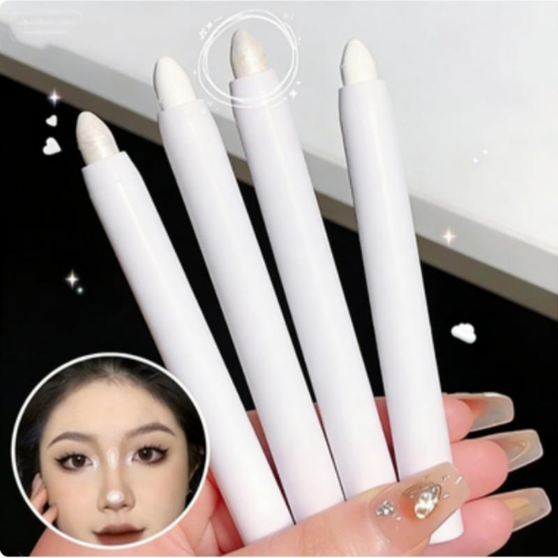 Matte Eyeshadow Stick White Eyeliner Shimmer Silver Highlighter Pen