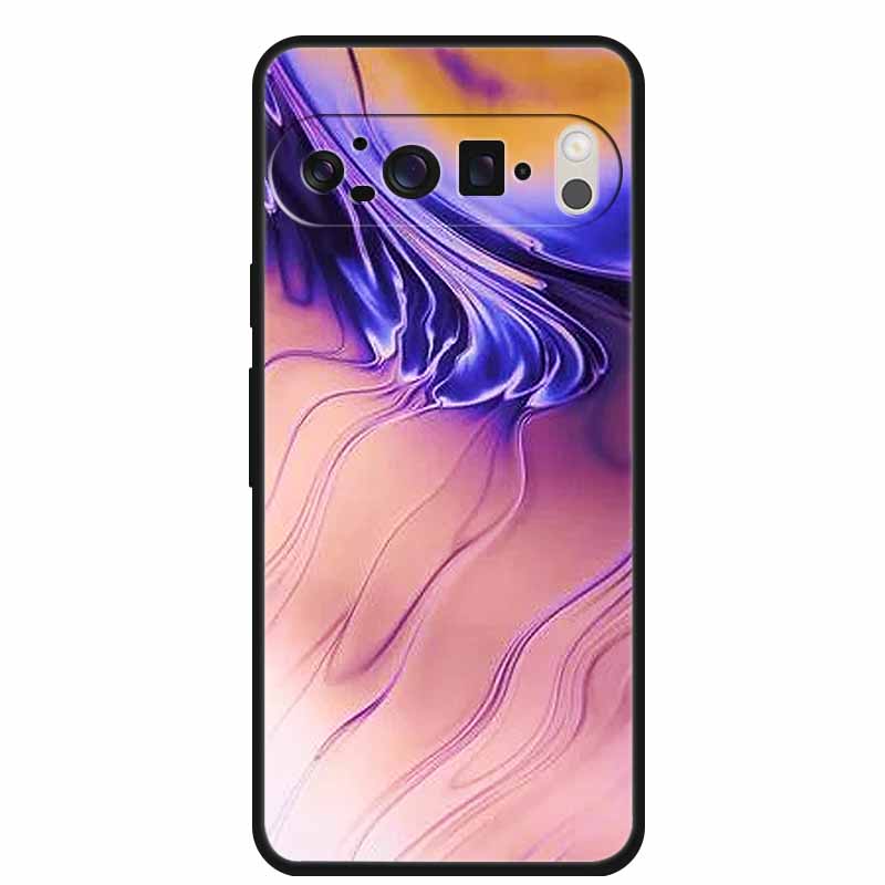 For Google Pixel 10 Pro Case Vivid Graceful Premium Marble TPU Soft Silicone Phone Cases Impact Chic Mineral-Finish Para Cover