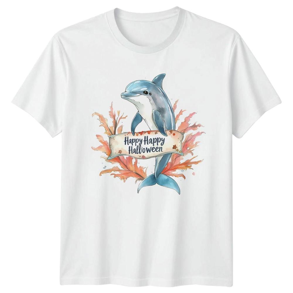 Happy Happy Halloween TShirt Dolphin Marine Life Gift For Him And Her S