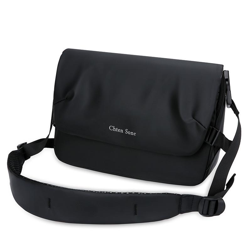 

Men s Large Capacity Multifunctional Crossbody Messenger Bag - Casual Business Shoulder Bag One Size чёрный