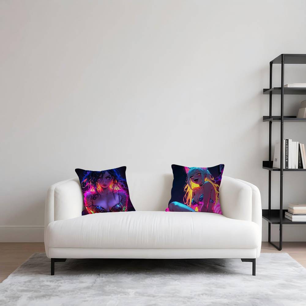 Anime Hot Girl-I Pillow Case Removable Washable Cushion Cover – All-Season Soft Linen