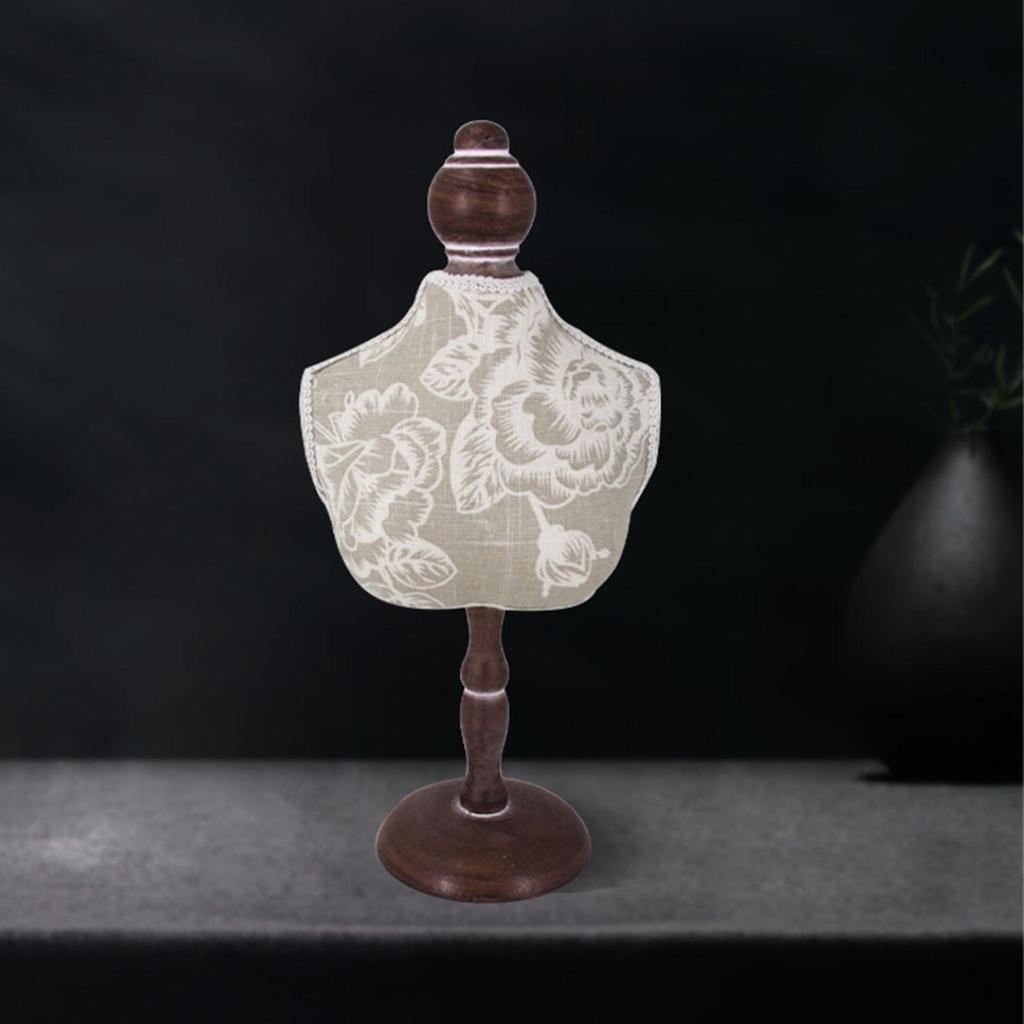 Necklace Storage Holder Mannequin Elegant Display Stand Jewelry Chain Organizer Decor Girls
