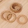 12Pcs Rustic Table Napkin Buckle Hand-woven Napkin Holder  Dinner Gathering