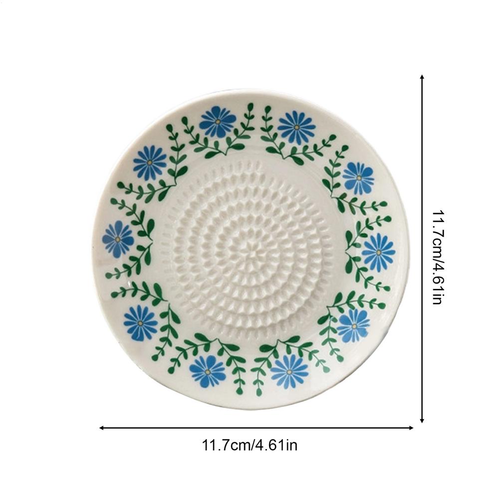 Macina aglio in ceramica fatto a mano Pelapatate allo zenzero portatile Pelatoma pomodori spagnolo Pelapatate per erbe Schiaccia aglio Piatto grattugia aglio