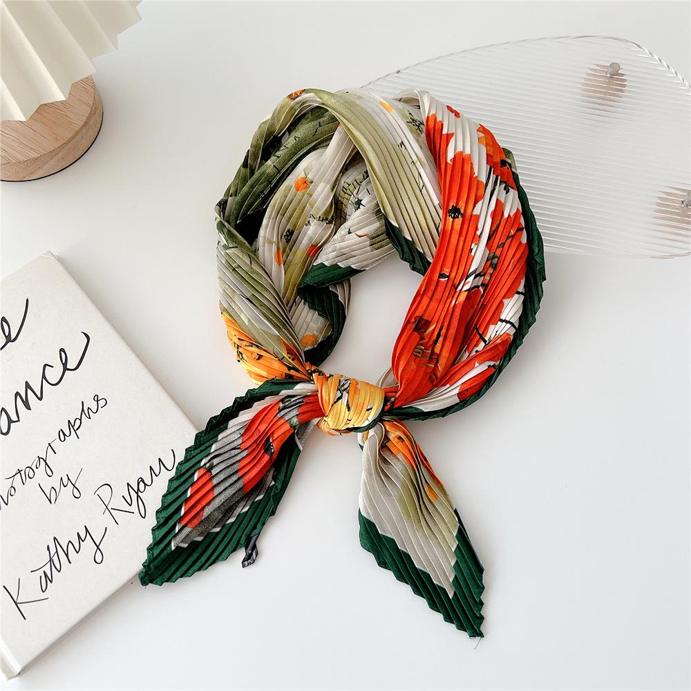 70cm Fold Square Scarf Women Spring Summer Fashion Bandanas Bag Hat Head Hair Shawl Wraps
