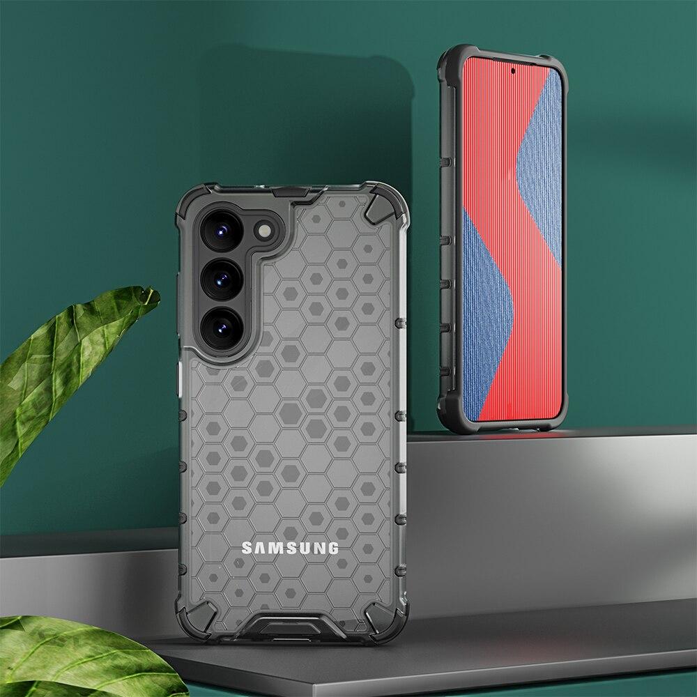 

Противоударный чехол KEYSION для Samsung S23 Ultra 5G S23 Plus S22 + прозрачный сотовый чехол для телефона Galaxy S22 Ultra for Galaxy S23 темно серый