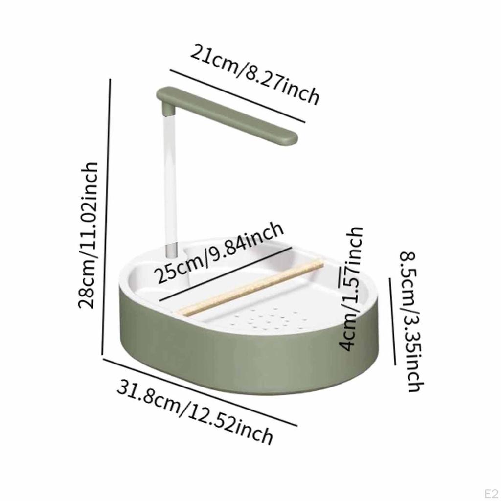 Automatic Bird Bathtub Parrot Shower Multifunction Lightweight with Perch Bath Tub for Conure