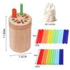 Wooden Matching Toys Montessori Color Matching Sorting Stick Balance Toy Fine Motor Skills Math Learning Educational Toys Kids