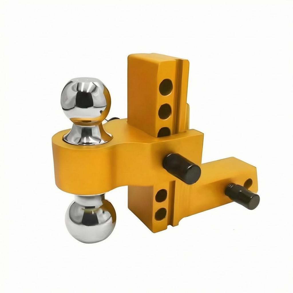 Adjustable Trailer Arm Hitch Assembly | Solid Aluminum Alloy Construction, Rigid Twin Knob