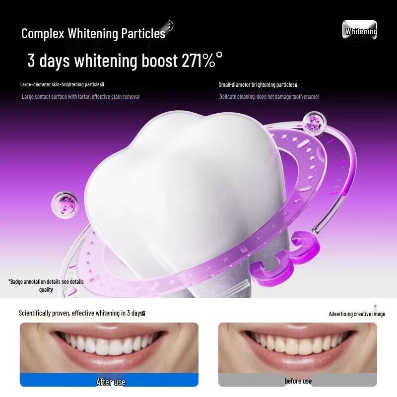 CenBan Purple Light Color Correcting Whitening Toothpaste