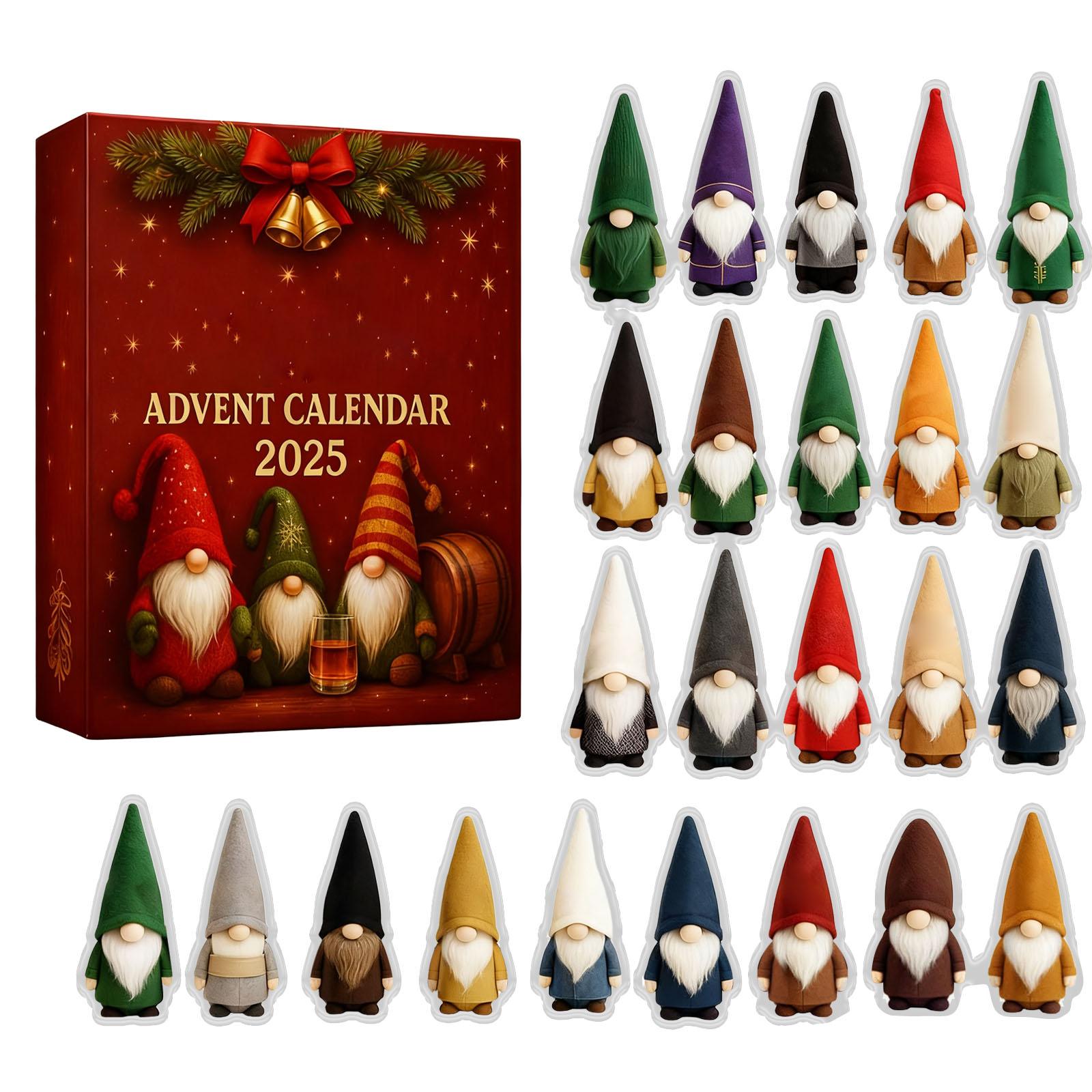 

Адвент-календарь – 24-дневный рождественский адвент-календарь, подарок-сюрприз для отсчета времени до Рождества, акриловая плоская подвеска (2D) One Size