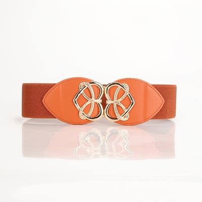 Ladies Belt Elastic Elastic Waist Seal Atmospheric Sweet Love Buckle Wide Dress Dress Decorative Belt