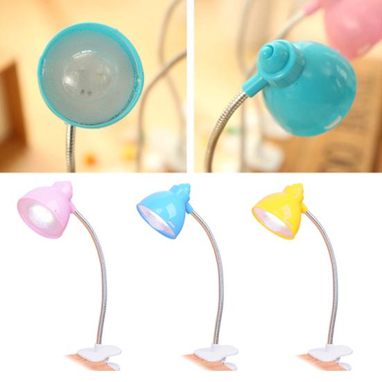 Bonbonfarbe Mini Auf LED Verstellbare Tischklemme Buchleuchte Nachtleselampe