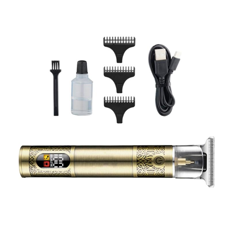 Professional Hair Trimmer Set Stainless Steel Clippers Beard Grooming Set Rechargeable Hair Trimmer for Hair Beard 1