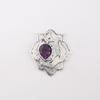 Rare Amethyst Gemstone 925 Sterling Silver Jewelry Pendant 1.29" Gift For Mother CP-32-16