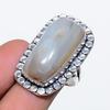 Russian Dendritic Gemstone Handmade 925 Sterling Silver Jewelry Ring 9 SU-9990