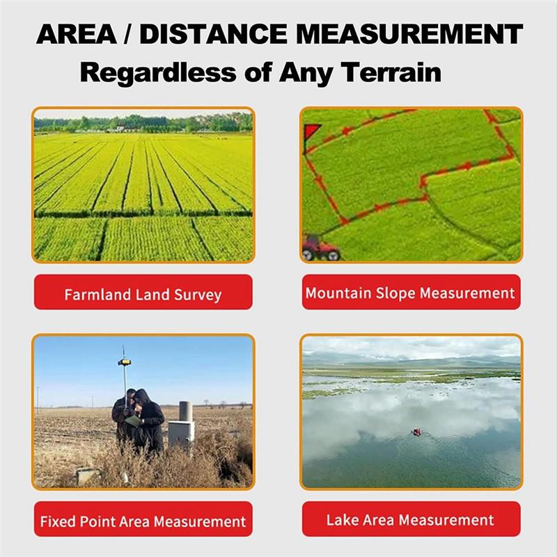 A25F-EM90 Handheld GPS Land Meter Land Area Meter For Farmland Mountain Lake Mining Slope Distance Area Measuring Instrument