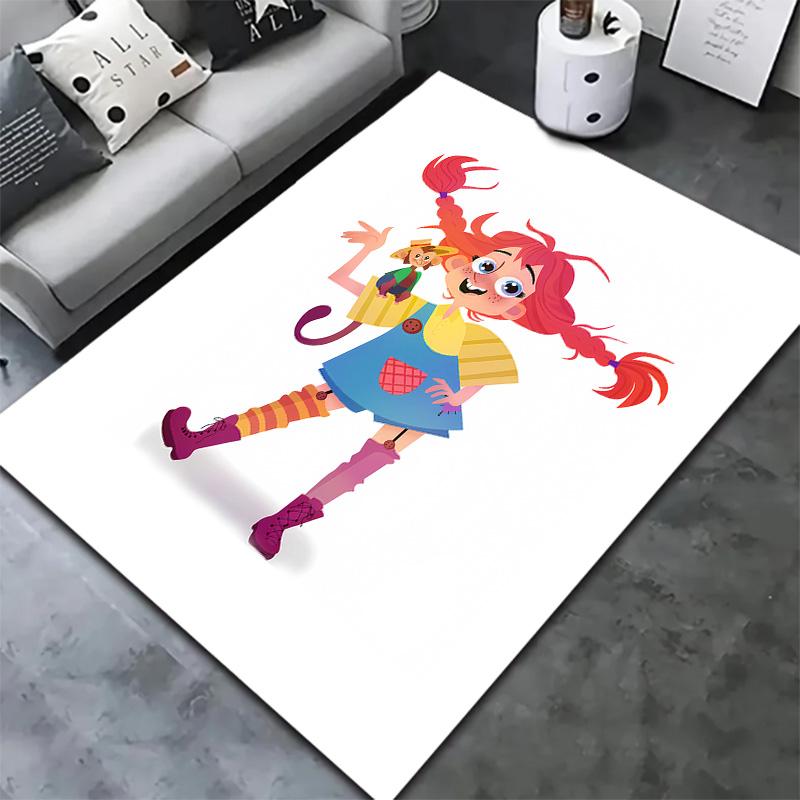 Pippi Carpet Rug For Living Room Bedroom Home Sofa Decoration Kids Play Nonslip Floor Mat