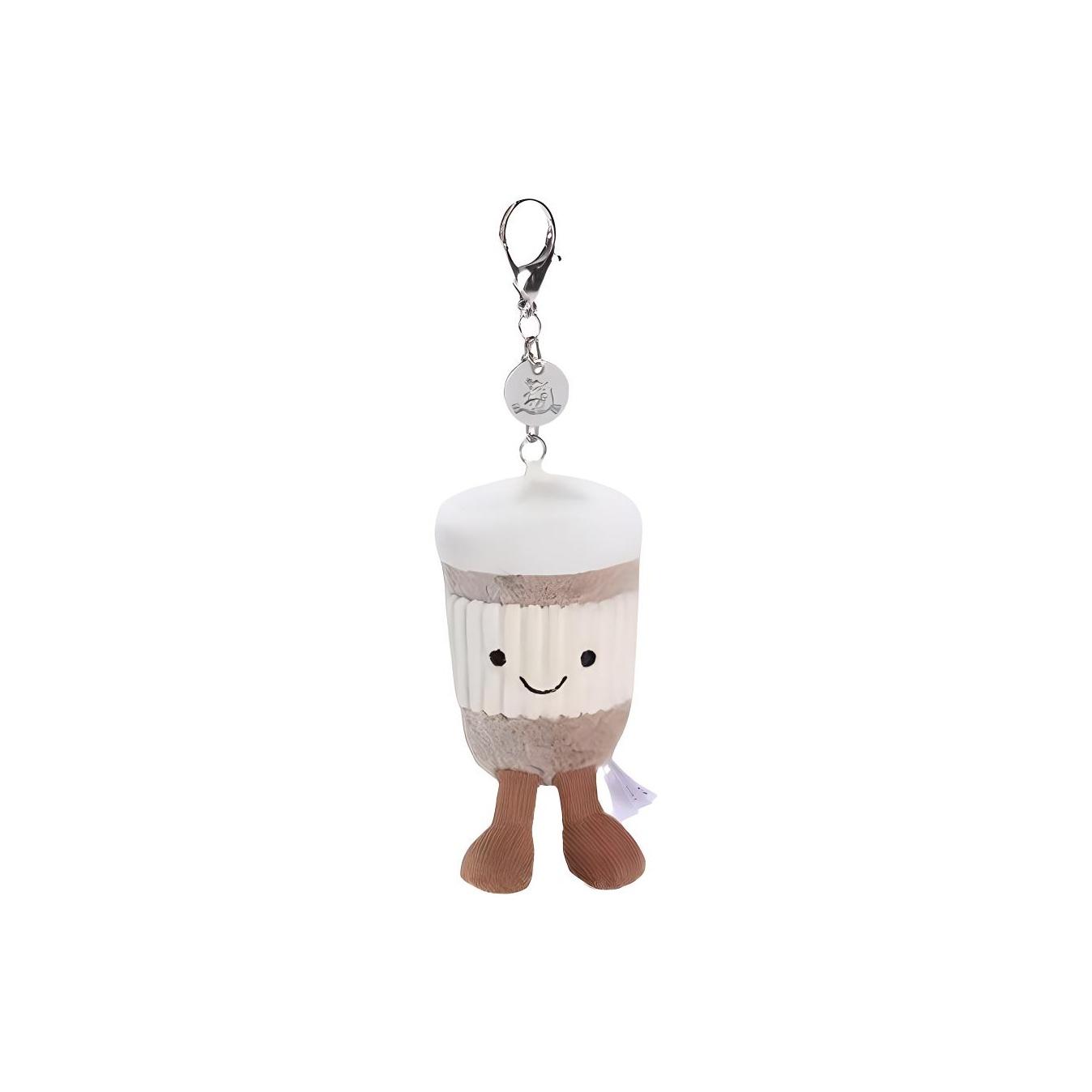 

JELLYCAT Fun Items Series Take-out Coffee Bag Charm Doll Plush Pendant Sitting Height 12cm Height Box Not Included