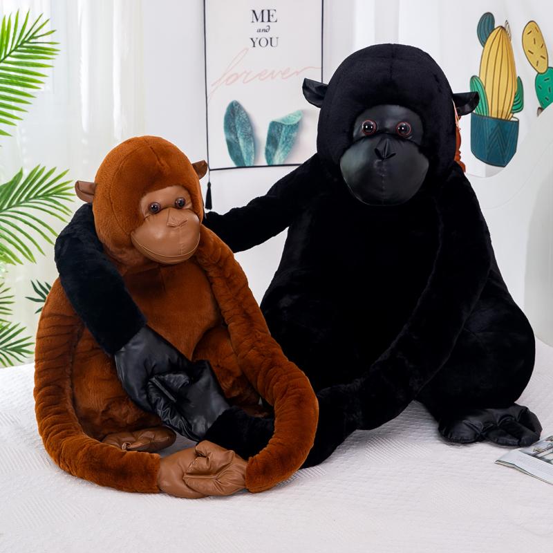 55cm Dschungel Gorilla Plüschtier King Kong Affenpuppe Kinder Weihnachtsgeschenk Puppe Stoffpuppe Kuscheltiere Stofftier Stich