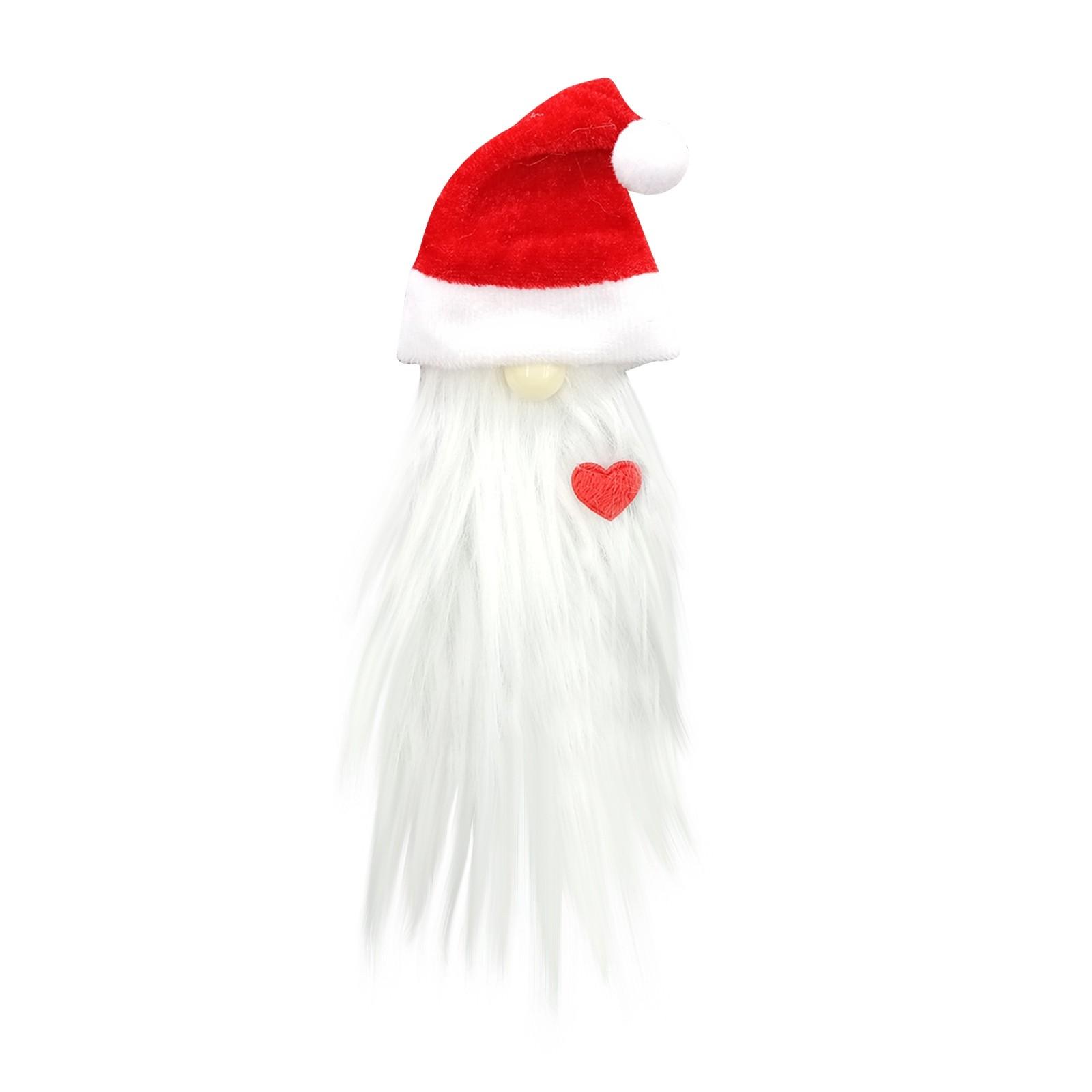 

Креативная и забавная длинная борода рождественская шапка-подвеска, безликая кукла рождественское украшение One Size