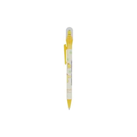 Sun-Star Stationery Sanrio Characters Mechanical Pencil with Mascot, Kurukuru Dome Pen Pom Pom Purin S4485033, Cute Mascot Rotates with Each Click,
