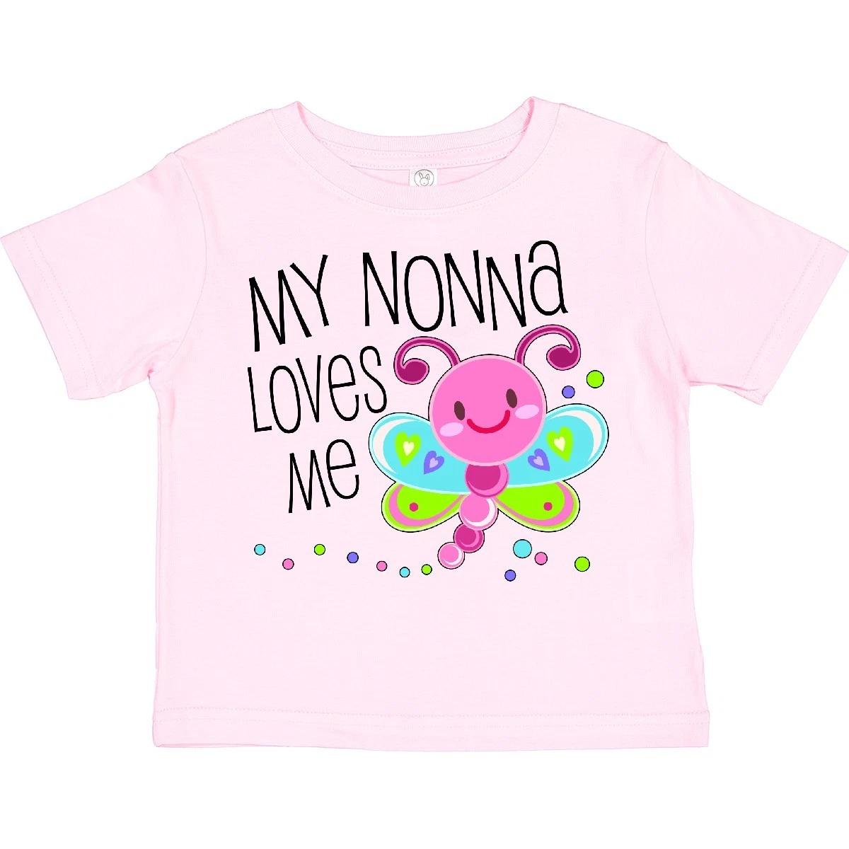 Inktastic My Nonna Loves Me- Cute Dragonfly Toddler T-Shirt Family Grandma Bug 120