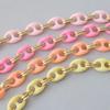 New Fashion Woman Bag Accessory Detachable Candy Matte Acrylic Chain Cute Acrylic Luxury Strap Women Bag Shoulder Handle Chain