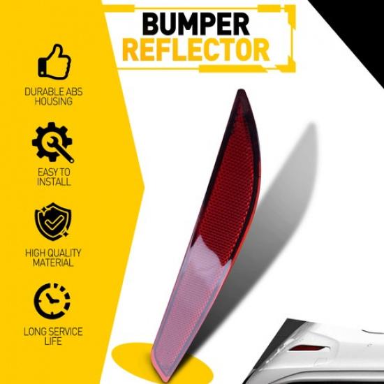 Left Driver Side Rear Reflector Bumper Light For 2016- Chevrolet Cruze Lamps