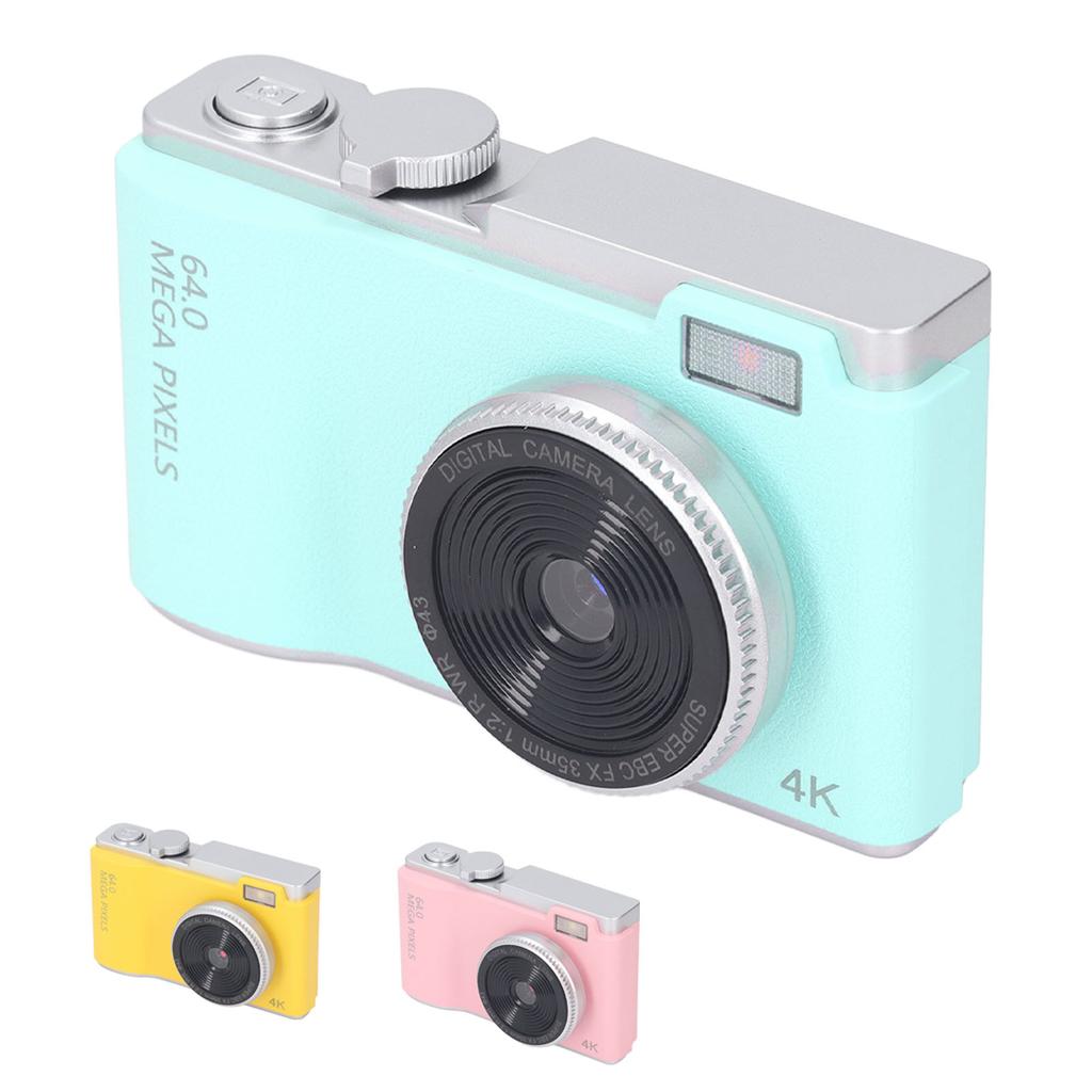 48MP 1080P Digital Camera 16X Digital Zoom 2.4inch HD Display Front and Rear Dual Lens Type C Chargi